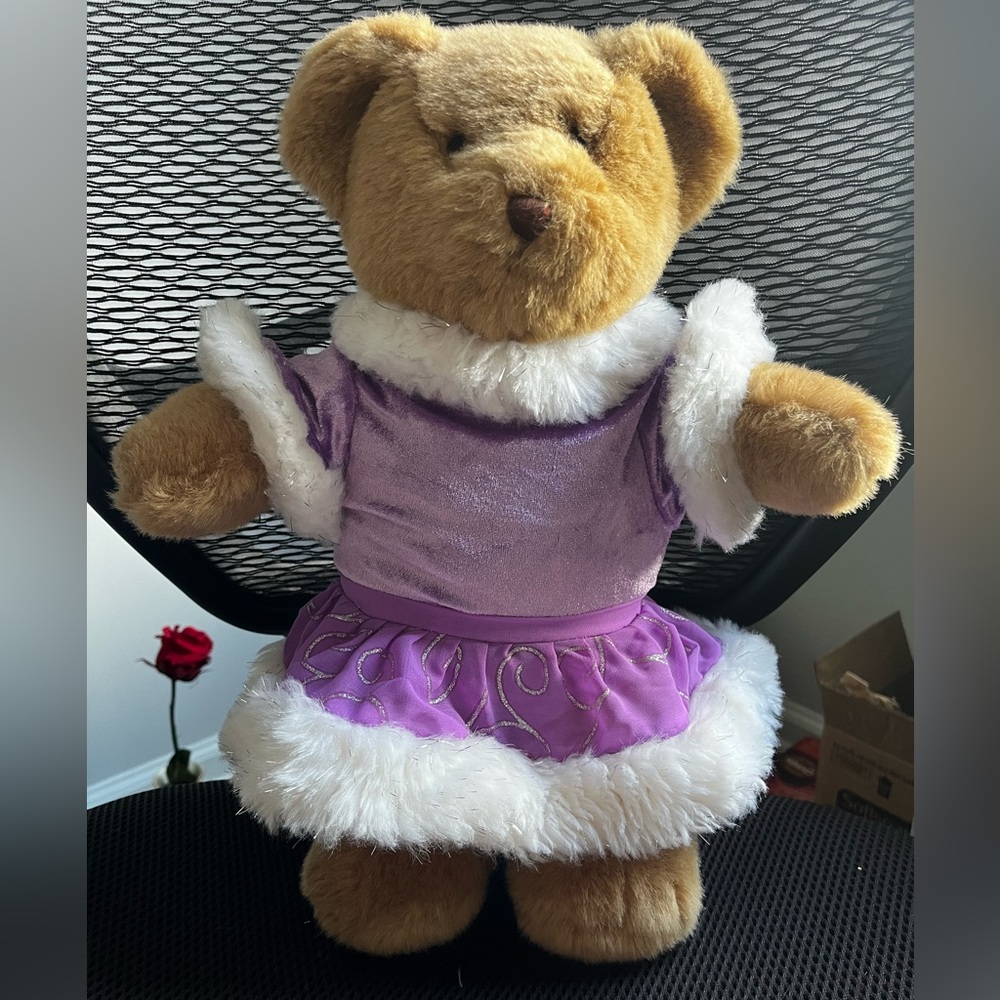 Build-A-Bear Purple Ice Skating Outifit